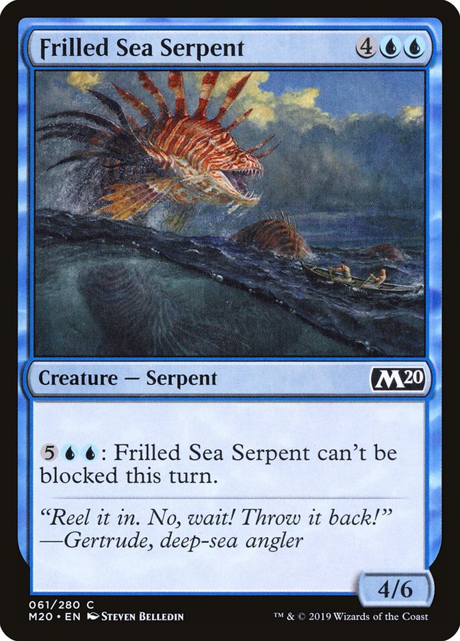 Frilled Sea Serpent [Core Set 2020] | Devastation Store