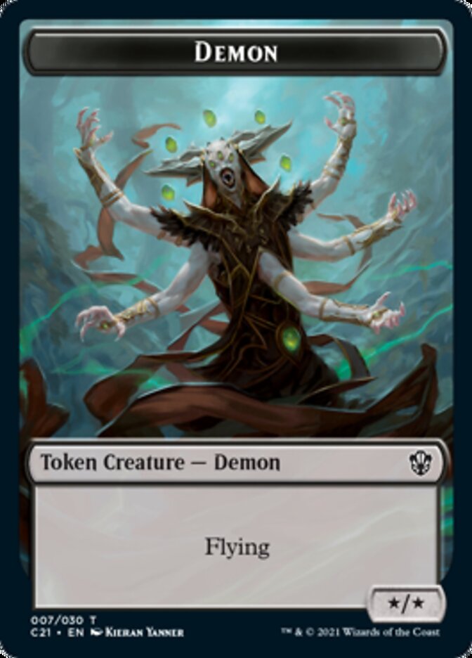 Demon // Fungus Beast Token [Commander 2021 Tokens] | Devastation Store
