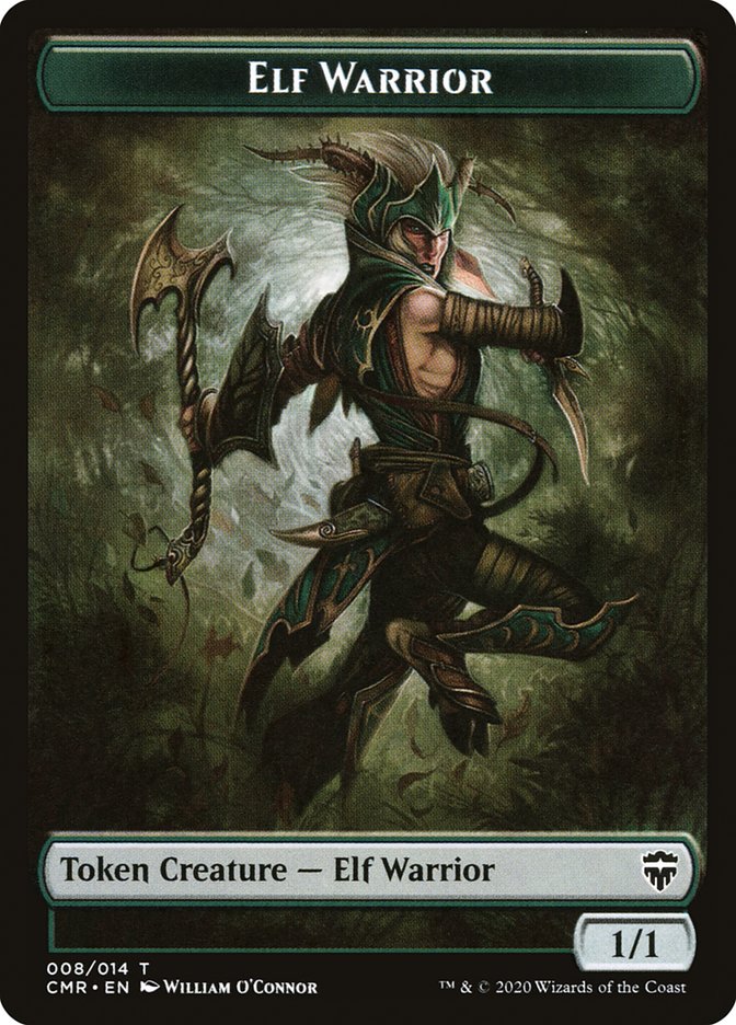 Elf Warrior // The Monarch Token [Commander Legends Tokens] | Devastation Store