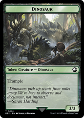 Gnome // Dinosaur (0001) Double-Sided Token [The Lost Caverns of Ixalan Tokens] | Devastation Store