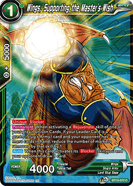 Wings, Supporting the Master's Wish (Common) [BT13-072] | Devastation Store