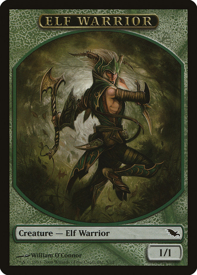Elf Warrior (5/12) [Shadowmoor Tokens] | Devastation Store