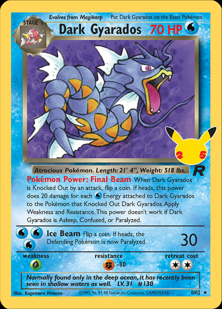 Dark Gyarados (8/82) [Celebrations: 25th Anniversary - Classic Collection] | Devastation Store