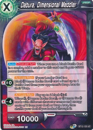 Dabura, Dimensional Meddler [BT12-125] | Devastation Store