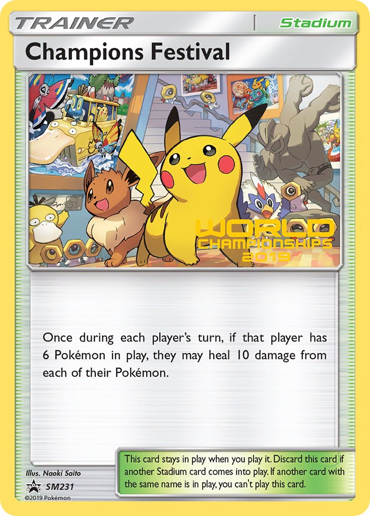 Champions Festival (SM231) (Quarter Finalist 2019) [Sun & Moon: Black Star Promos] | Devastation Store