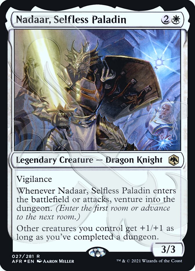 Nadaar, Selfless Paladin (Ampersand Promo) [Dungeons & Dragons: Adventures in the Forgotten Realms Promos] | Devastation Store