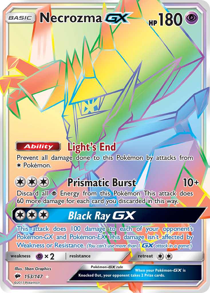 Necrozma GX (153/147) [Sun & Moon: Burning Shadows] | Devastation Store