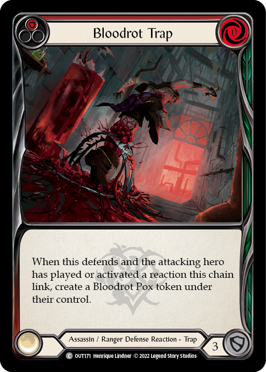 Bloodrot Trap (Red) [OUT171] (Outsiders)  Rainbow Foil | Devastation Store