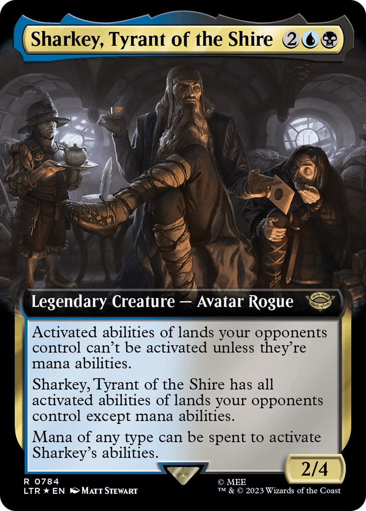 Sharkey, Tyrant of the Shire (Extended Art) (Surge Foil) [The Lord of the Rings: Tales of Middle-Earth] | Devastation Store
