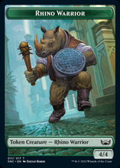 Treasure (015) // Rhino Warrior Double-sided Token [Streets of New Capenna Tokens] | Devastation Store