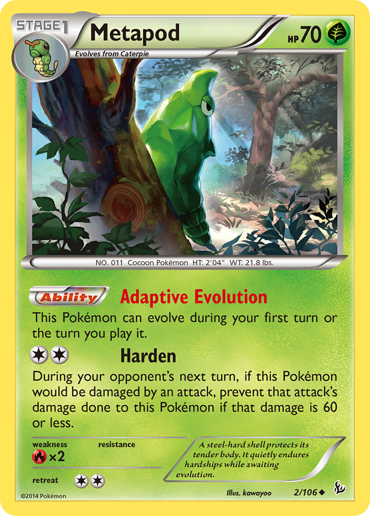 Metapod (2/106) [XY: Flashfire] | Devastation Store