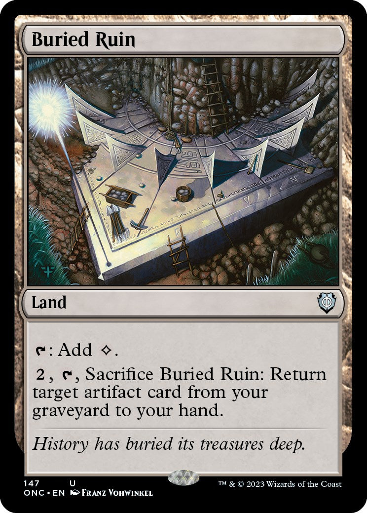 Buried Ruin [Phyrexia: All Will Be One Commander] | Devastation Store