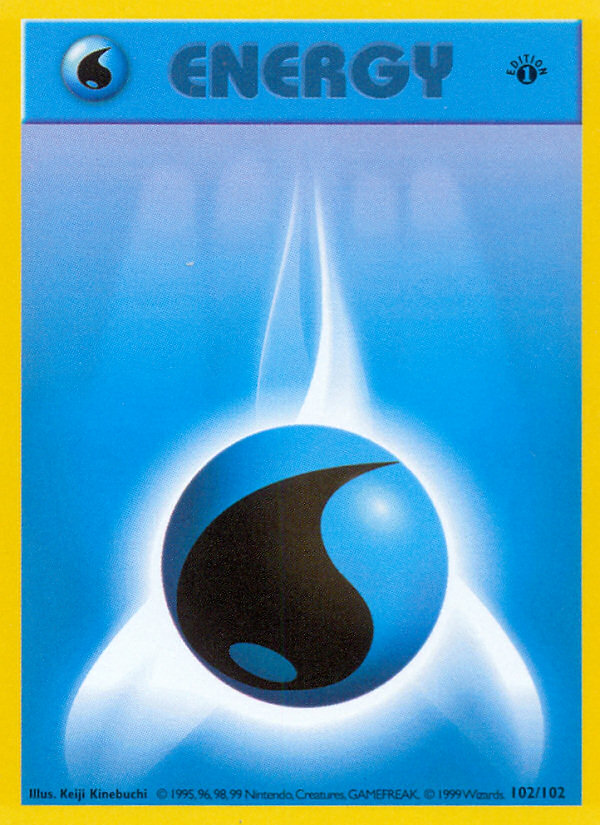 Water Energy (102/102) (Shadowless) [Base Set 1st Edition] | Devastation Store