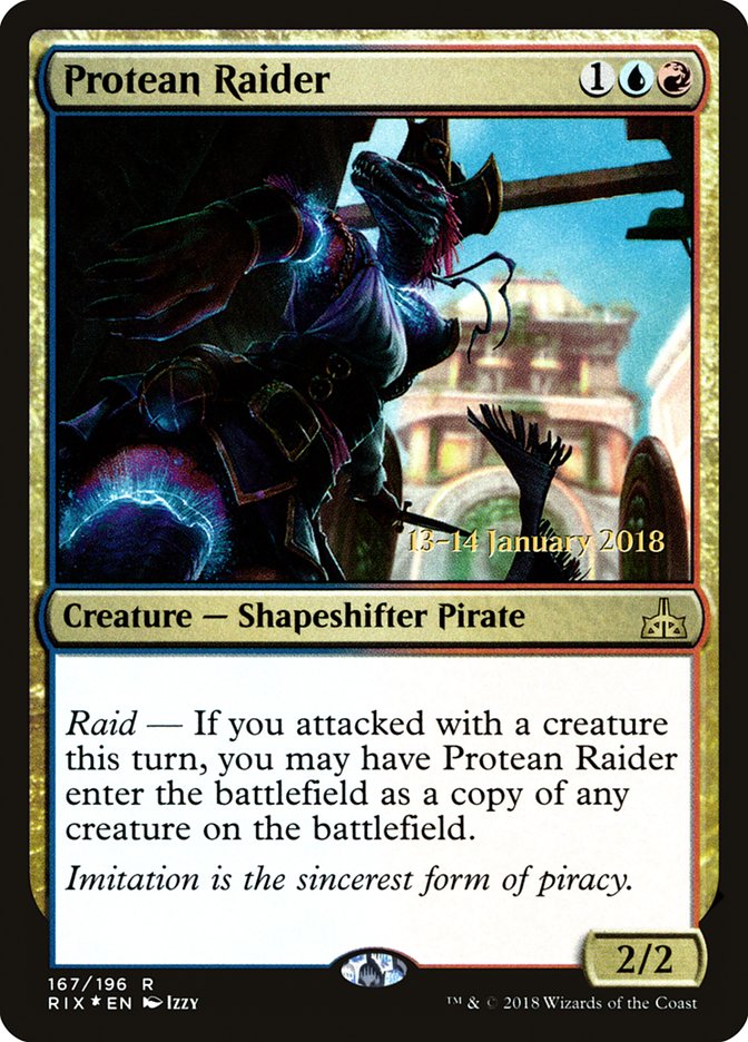 Protean Raider [Rivals of Ixalan Prerelease Promos] | Devastation Store