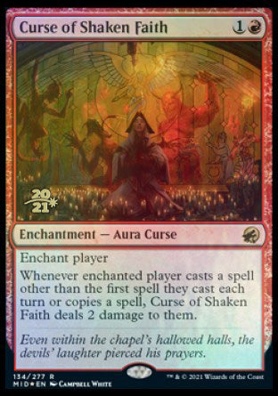 Curse of Shaken Faith [Innistrad: Midnight Hunt Prerelease Promos] | Devastation Store