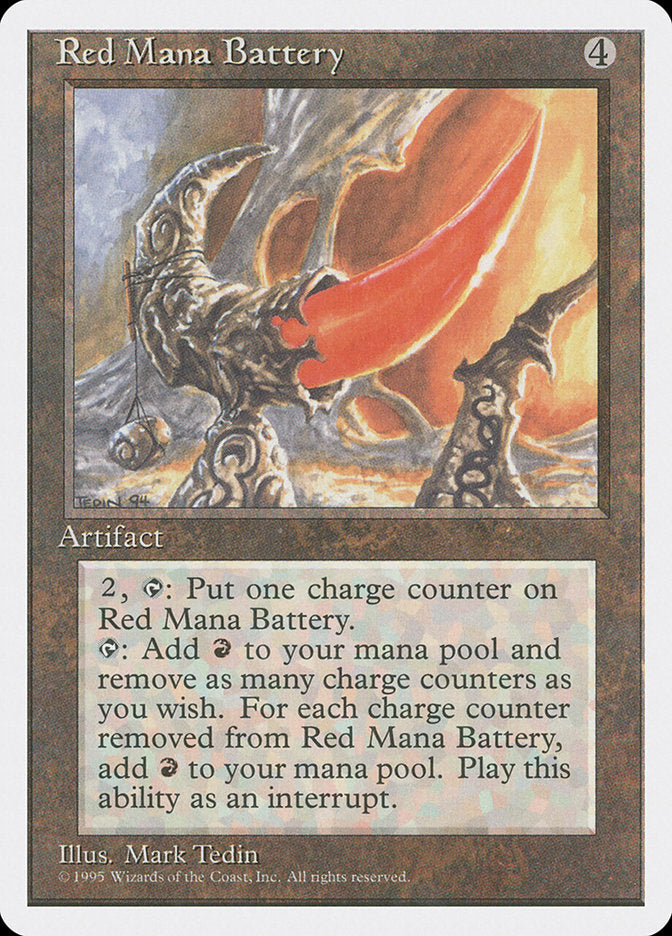 Red Mana Battery [Fourth Edition] | Devastation Store
