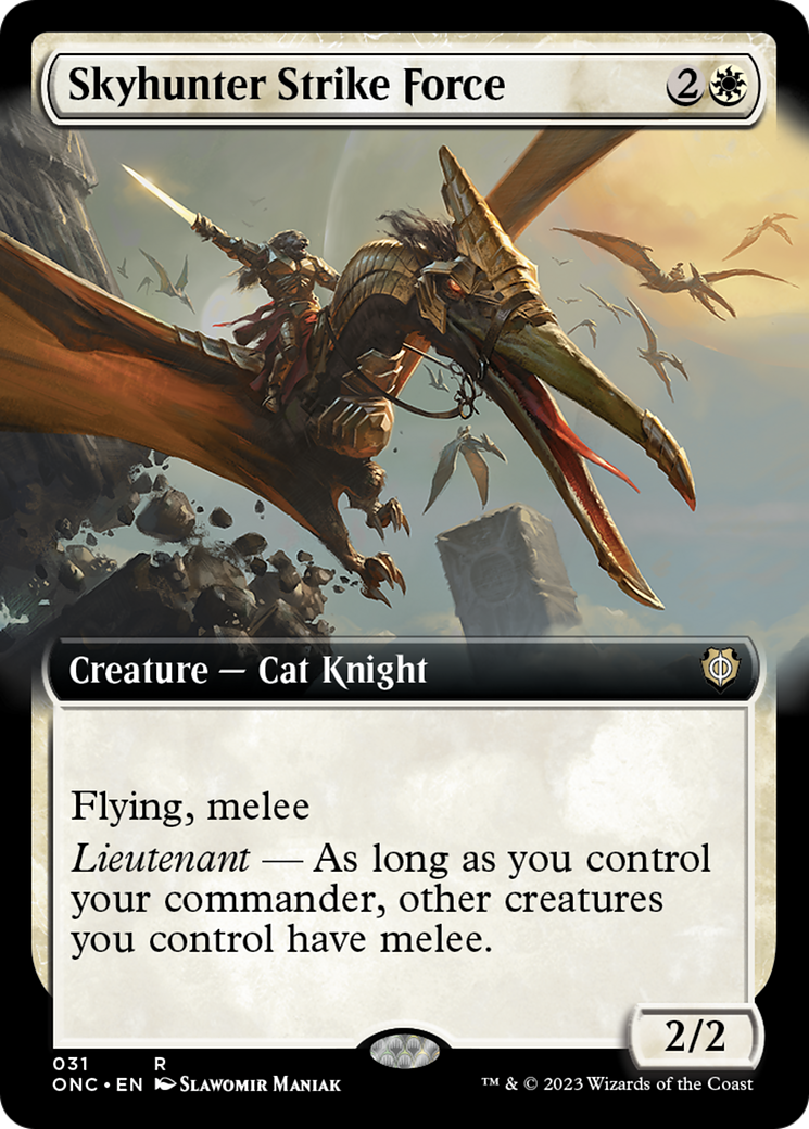 Skyhunter Strike Force (Extended Art) [Phyrexia: All Will Be One Commander] | Devastation Store
