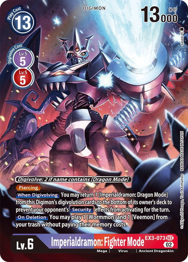 Imperialdramon: Fighter Mode [EX3-073] (Alternate Art) [Draconic Roar] | Devastation Store