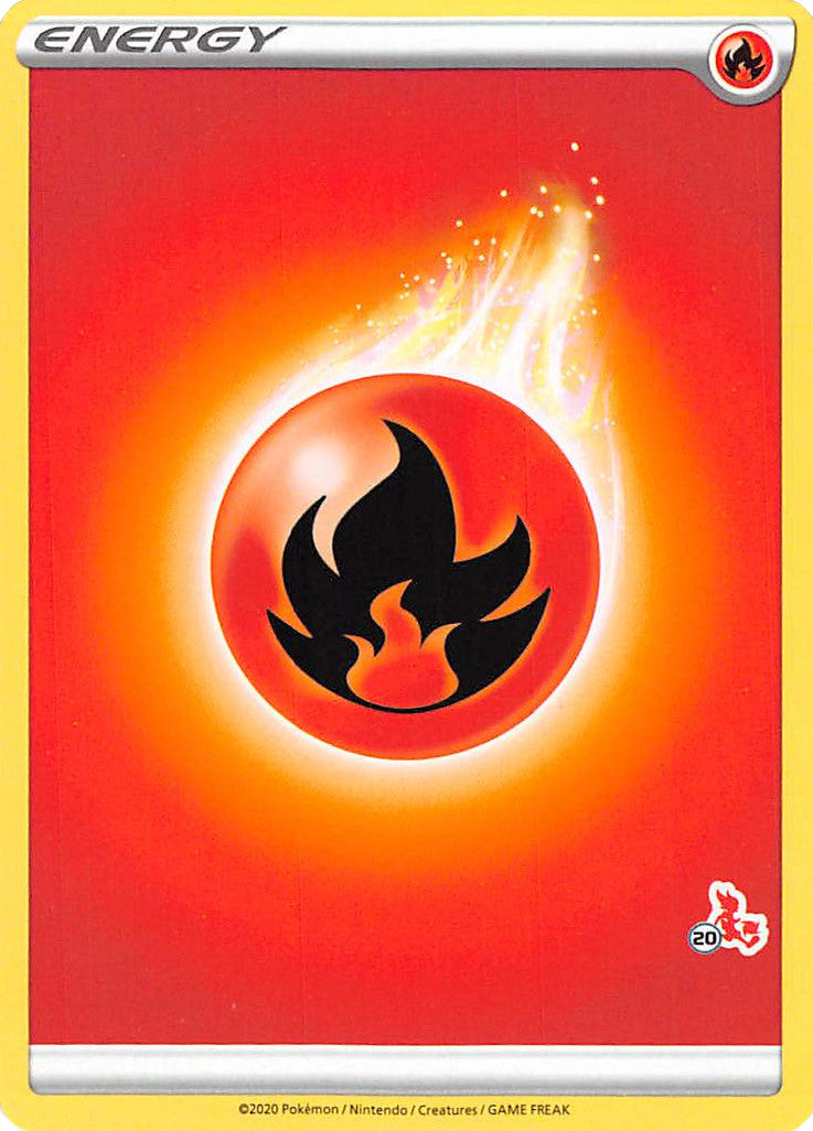 Fire Energy (Cinderace Stamp #20) [Battle Academy 2022] | Devastation Store