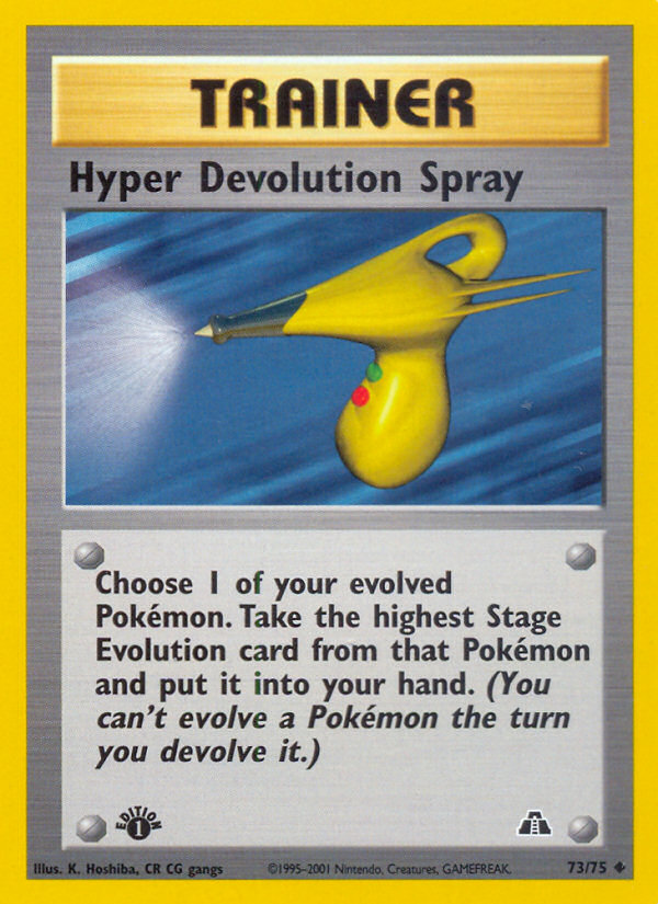 Hyper Devolution Spray (73/75) [Neo Discovery 1st Edition] | Devastation Store