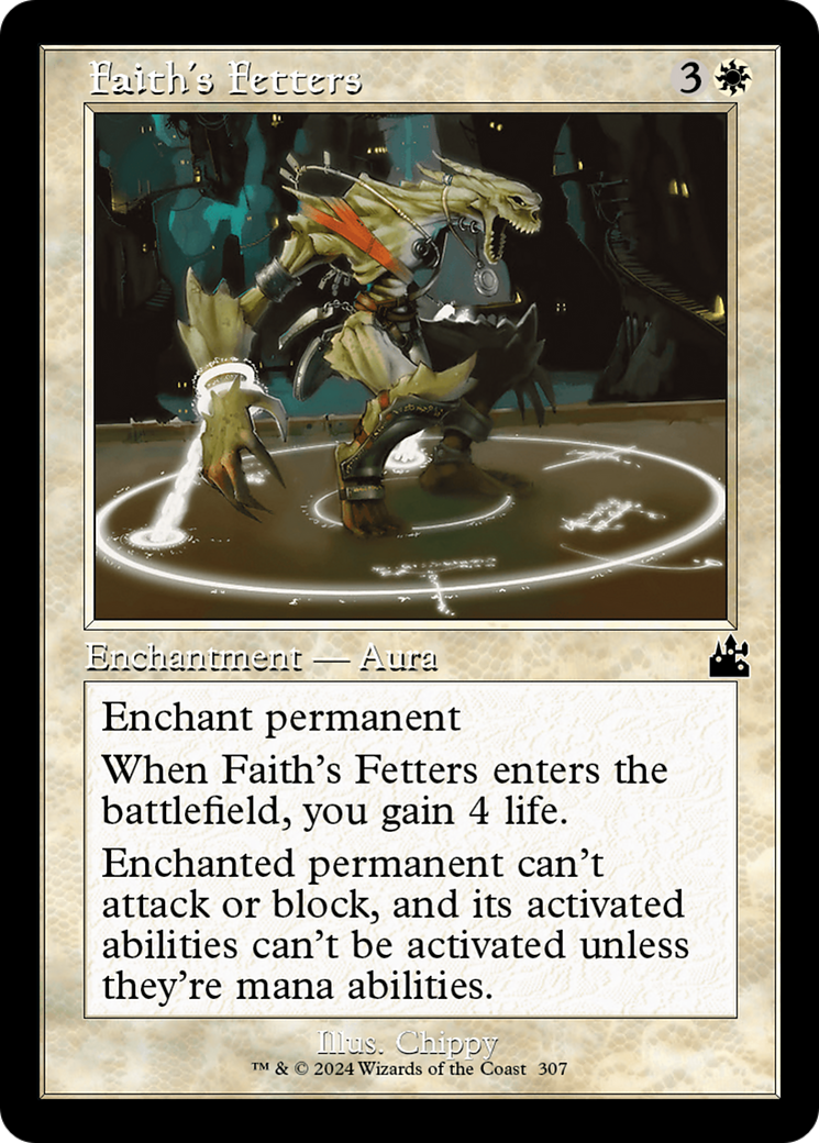 Faith's Fetters (Retro Frame) [Ravnica Remastered] | Devastation Store