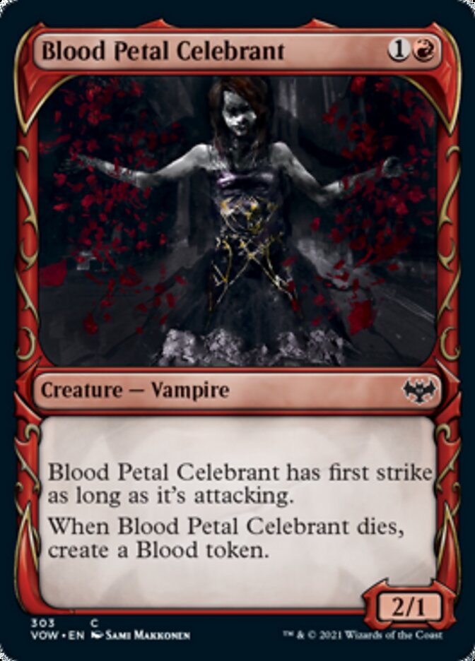 Blood Petal Celebrant (Showcase Fang Frame) [Innistrad: Crimson Vow] | Devastation Store