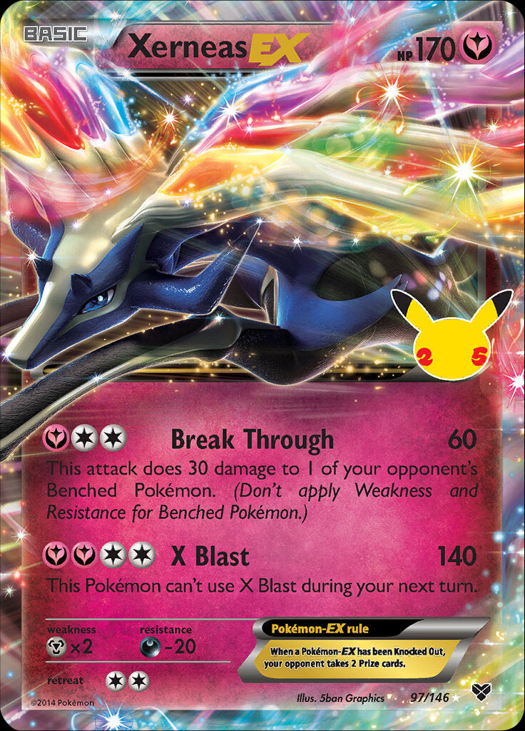Xerneas EX (97/146) [Celebrations: 25th Anniversary - Classic Collection] | Devastation Store