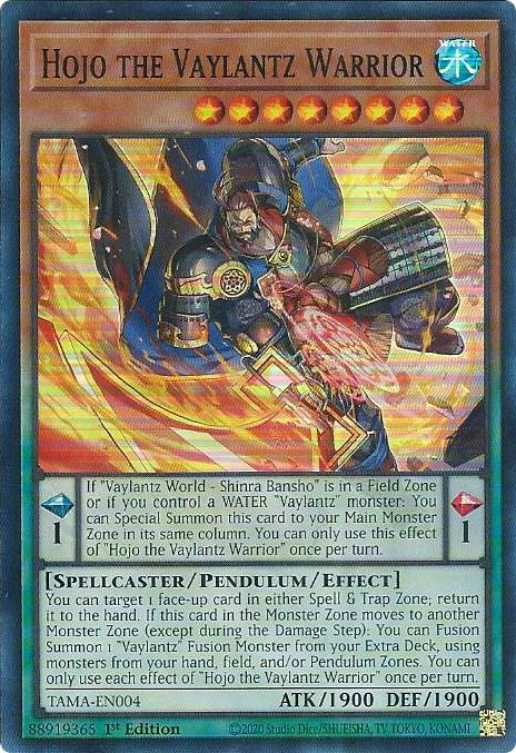 Hojo the Vaylantz Warrior [TAMA-EN004] Super Rare | Devastation Store