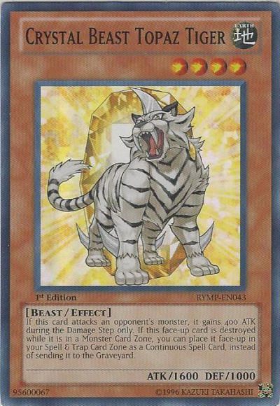 Crystal Beast Topaz Tiger [RYMP-EN043] Super Rare | Devastation Store