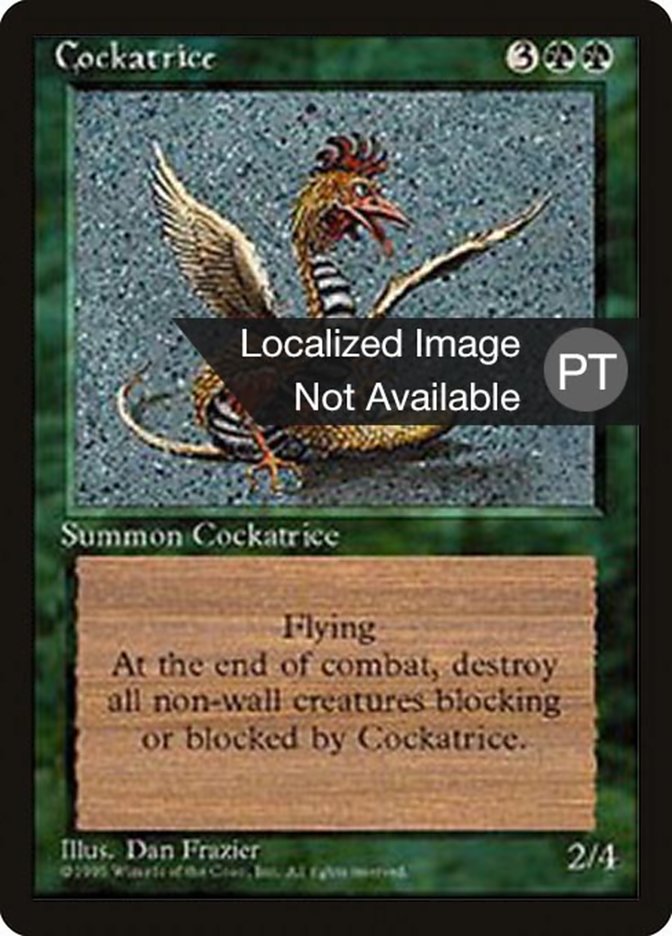 Cockatrice [Fourth Edition (Foreign Black Border)] | Devastation Store