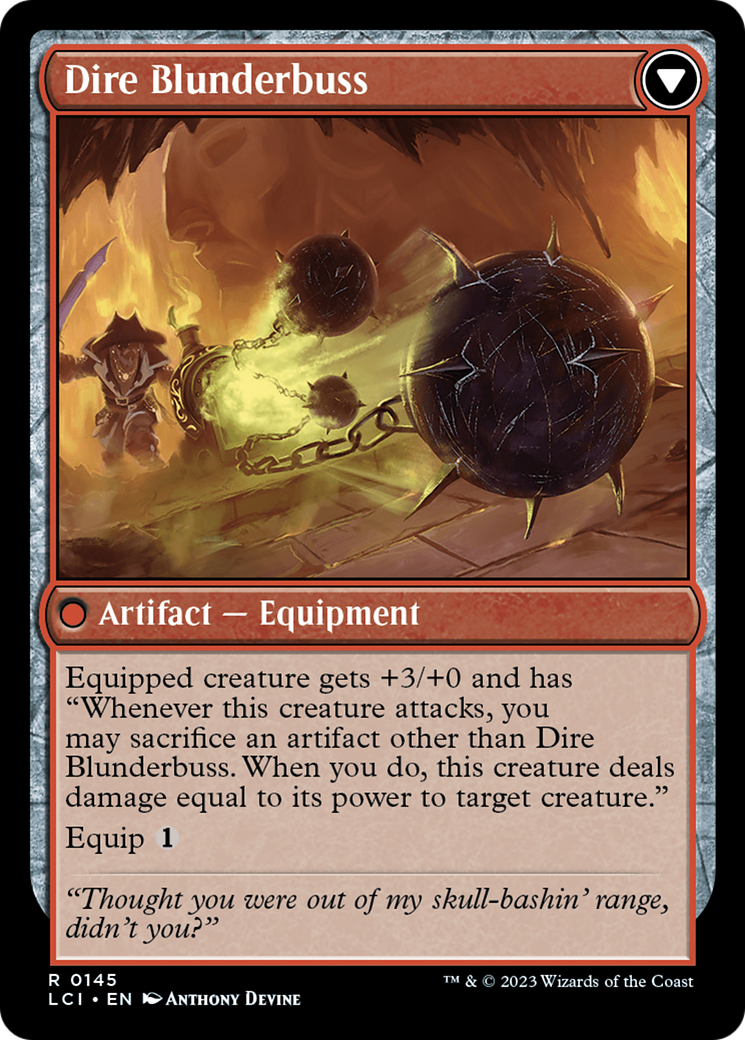 Dire Flail // Dire Blunderbuss [The Lost Caverns of Ixalan Prerelease Cards] | Devastation Store