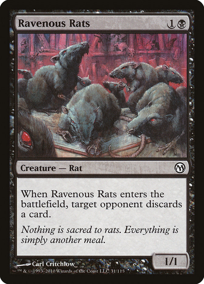 Ravenous Rats [Duels of the Planeswalkers] - Devastation Store | Devastation Store