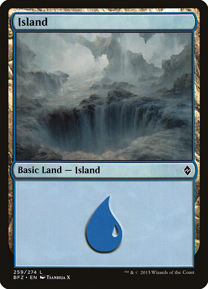 Island (259a) [Battle for Zendikar] | Devastation Store