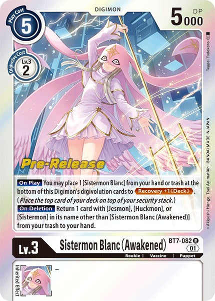 Sistermon Blanc (Awakened) [BT7-082] [Next Adventure Pre-Release Cards] | Devastation Store