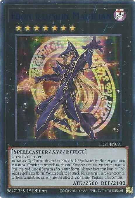 Ebon Illusion Magician (Blue) [LDS3-EN091] Ultra Rare | Devastation Store