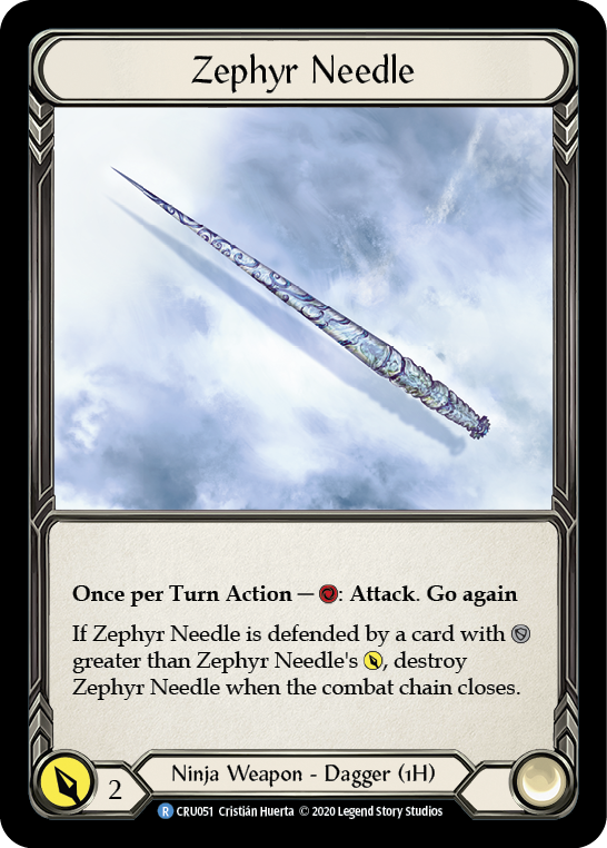 Zephyr Needle [CRU051] 1st Edition Normal - Devastation Store | Devastation Store