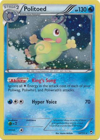 Politoed (18/111) (Cosmos Holo) [XY: Furious Fists] | Devastation Store