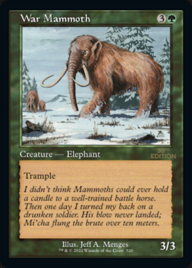 War Mammoth (Retro) [30th Anniversary Edition] | Devastation Store
