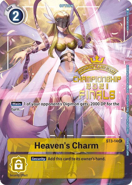 Heaven's Charm [ST3-14] (2021 Championship Finals Tamer's Evolution Pack) [Starter Deck: Heaven's Yellow Promos] | Devastation Store