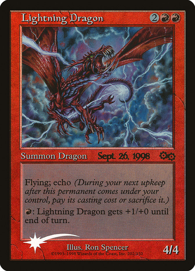 Lightning Dragon [Urza's Saga Promos] | Devastation Store