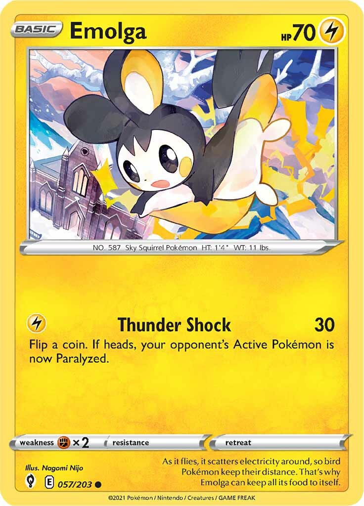 Emolga (057/203) [Sword & Shield: Evolving Skies] | Devastation Store