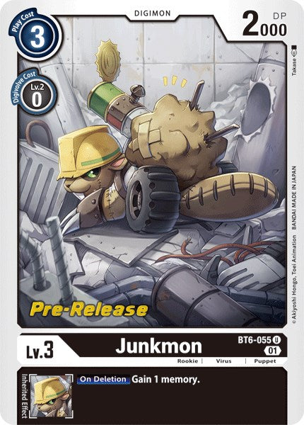Junkmon [BT6-055] [Double Diamond Pre-Release Cards] | Devastation Store
