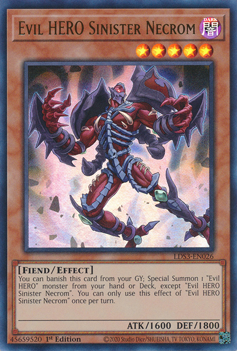 Evil HERO Sinister Necrom [LDS3-EN026] Ultra Rare | Devastation Store