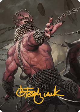 Chain Devil Art Card (Gold-Stamped Signature) [Commander Legends: Battle for Baldur's Gate Art Series] | Devastation Store