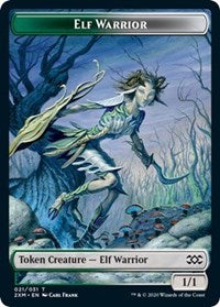 Elf Warrior // Germ Double-sided Token [Double Masters Tokens] | Devastation Store