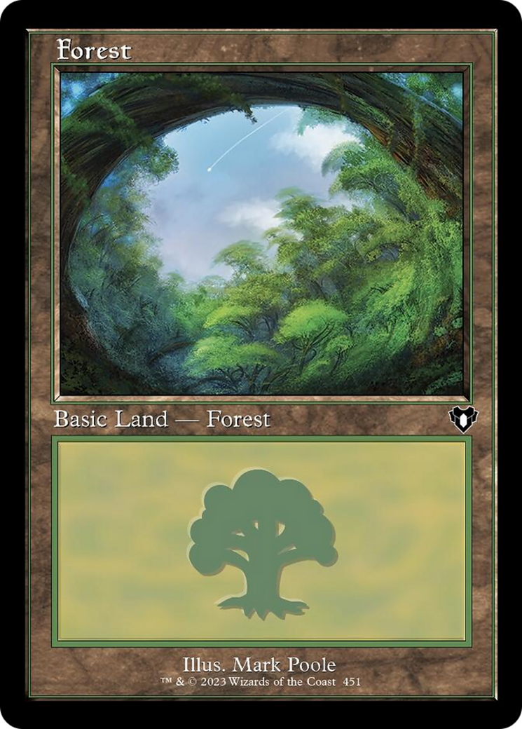 Forest (451) (Retro) [Commander Masters] | Devastation Store