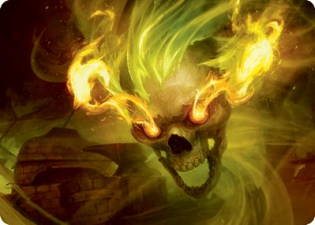 Flameskull Art Card [Dungeons & Dragons: Adventures in the Forgotten Realms Art Series] | Devastation Store