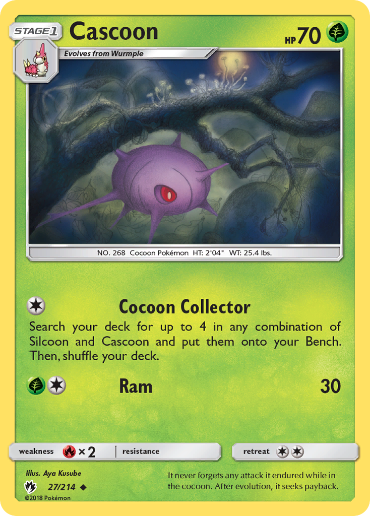 Cascoon (27/214) [Sun & Moon: Lost Thunder] | Devastation Store