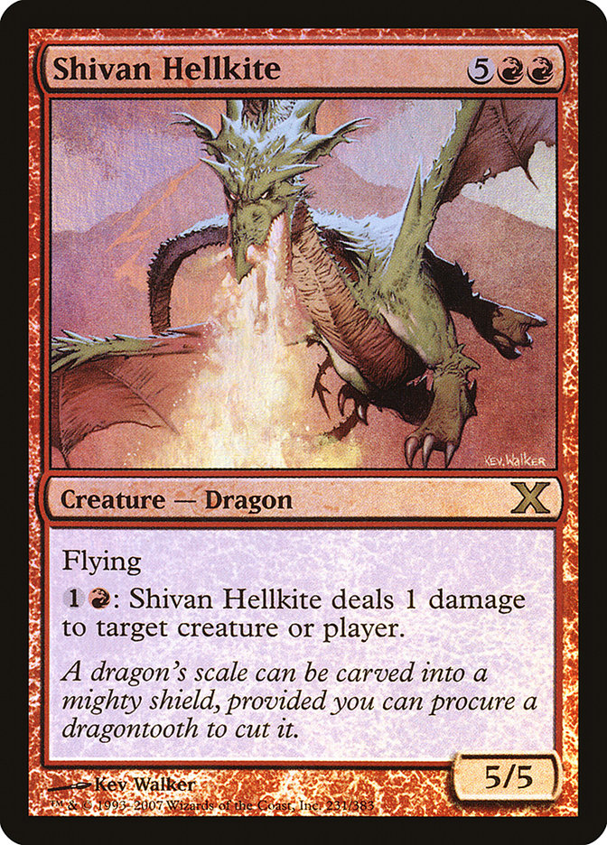 Shivan Hellkite (Premium Foil) [Tenth Edition] | Devastation Store