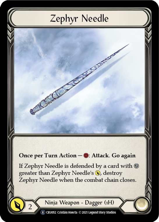 Zephyr Needle [U-CRU052-RF] Unlimited Rainbow Foil | Devastation Store